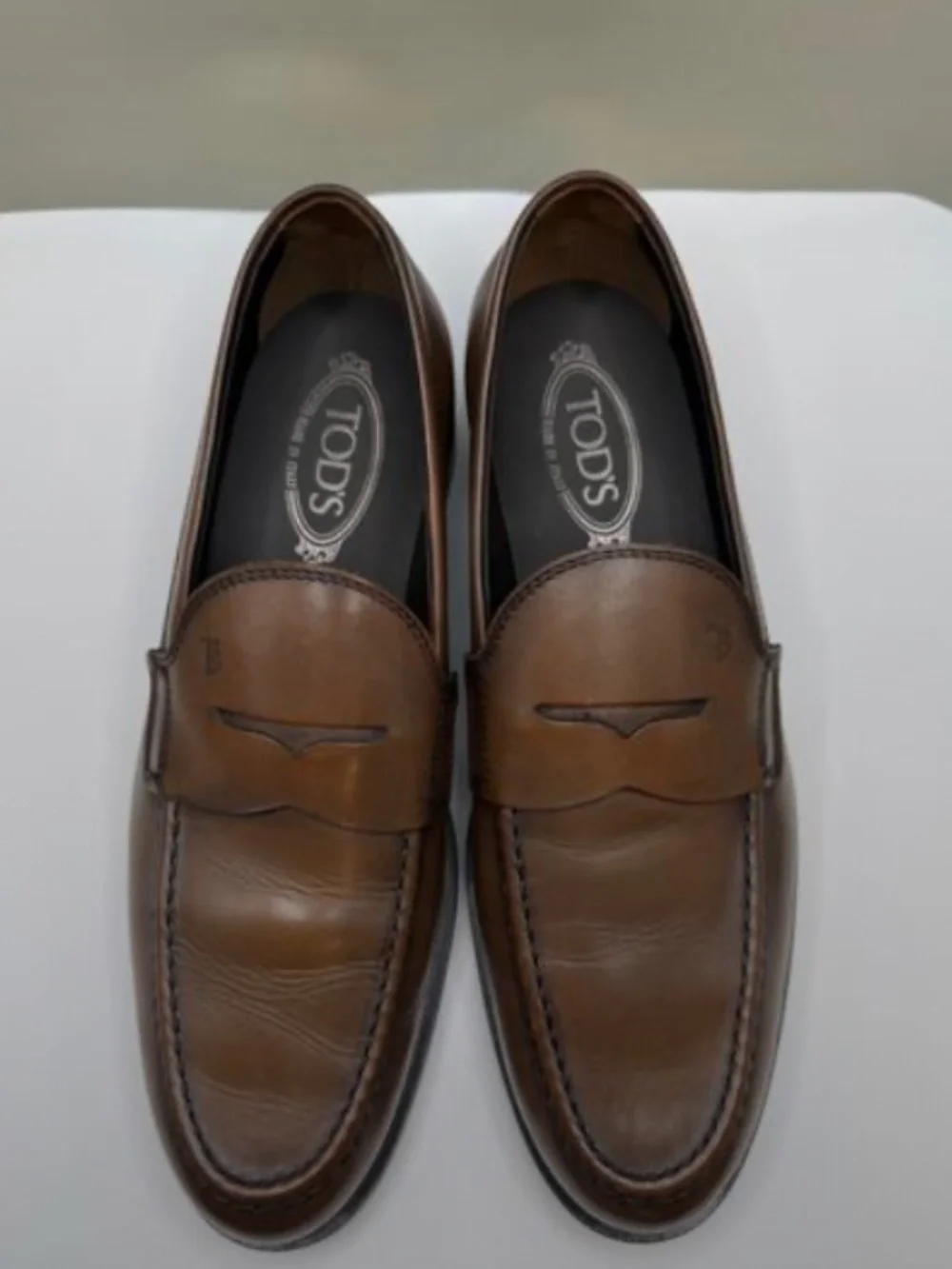 Tod's Men's Penny loafers Sz 9  cacao brown leather MSRP $1150